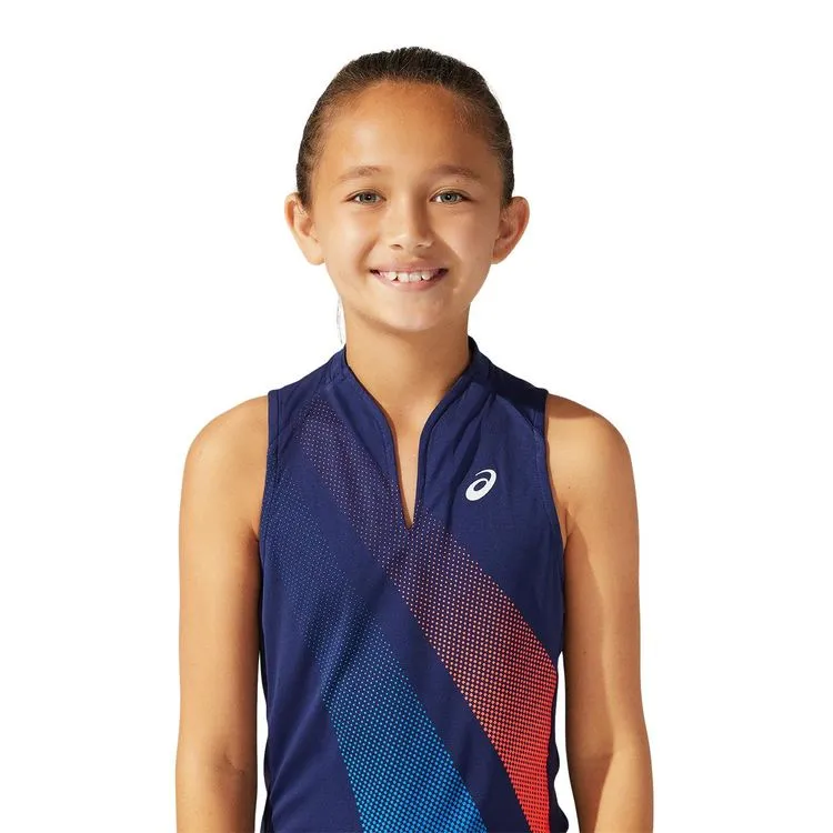 Asics Tank Top Graphic Junior Navy - Afbeelding 2