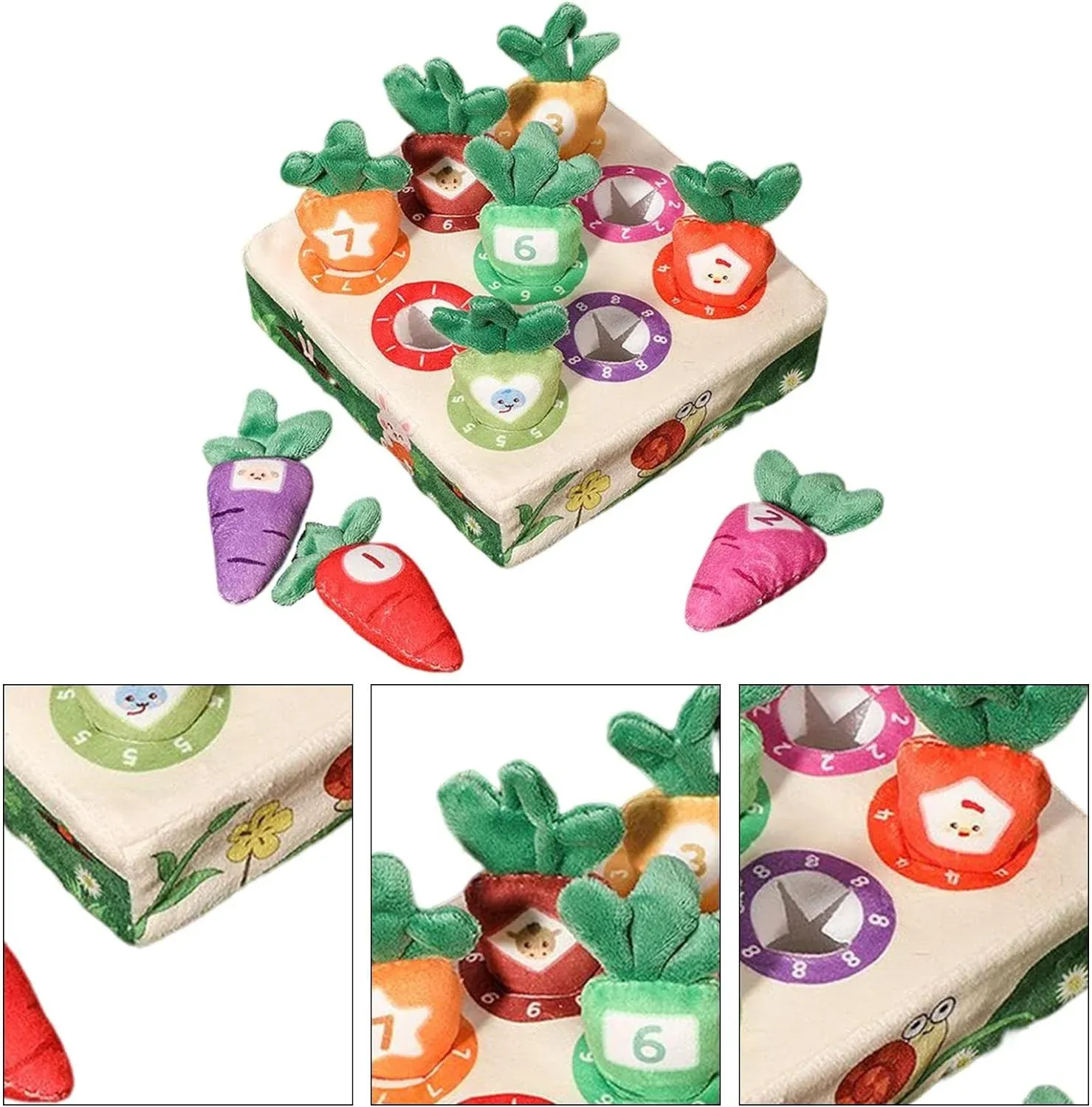 Wortel Knuffel™ - Spelenderwijs Leren - Educatief Wortelspeelgoed - Afbeelding 2