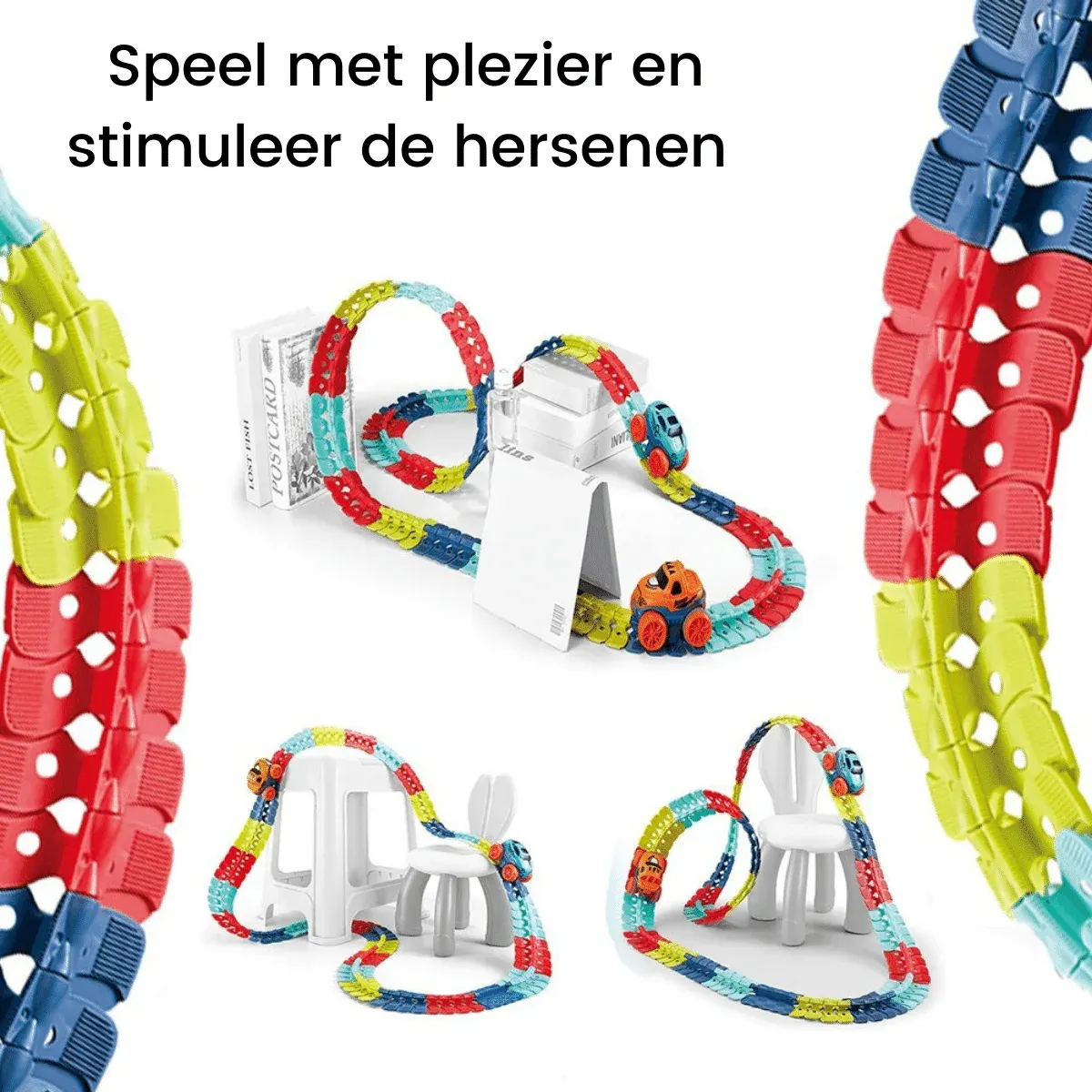 Auto Avontuur™ - Stimuleer de Creativiteit - Flexibele Racebaan - Afbeelding 9