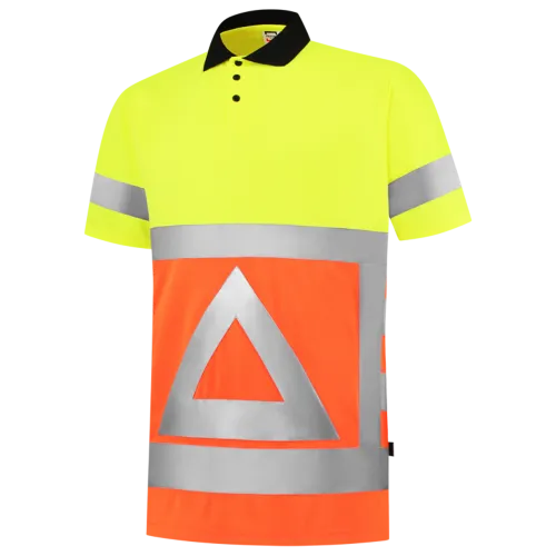 Poloshirt Korte Mouw Verkeersregelaar Fluor Orange/Fluor Yellow Tricorp 203011 - Afbeelding 2