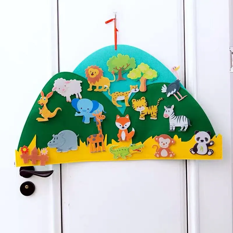 DIY Dieren Mountain™ - Plaats de Dieren op hun Plek - Creatief Viltbord voor Kinderen - Afbeelding 6