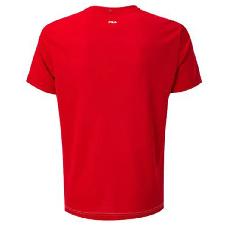 Fila T-Shirt Steve Junior Wit Rood - Afbeelding 2