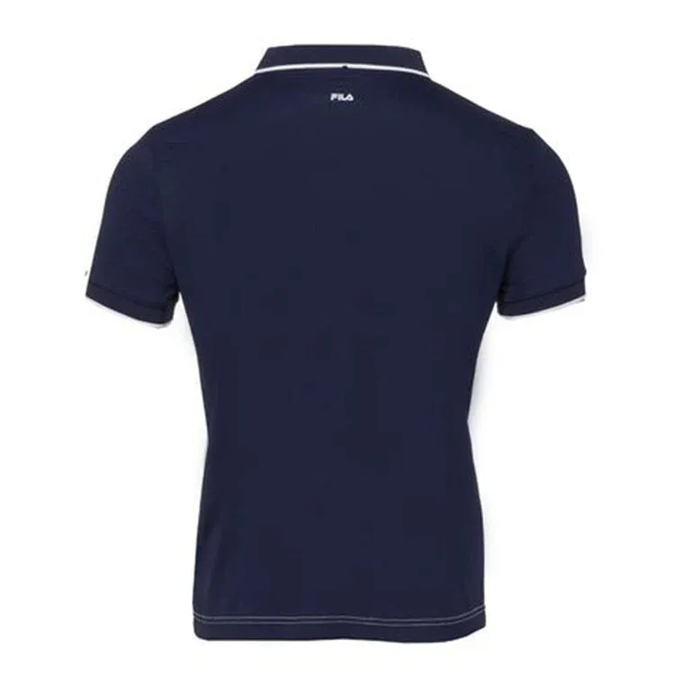 Fila Poloshirt Anton Junior Wit Navy - Afbeelding 2