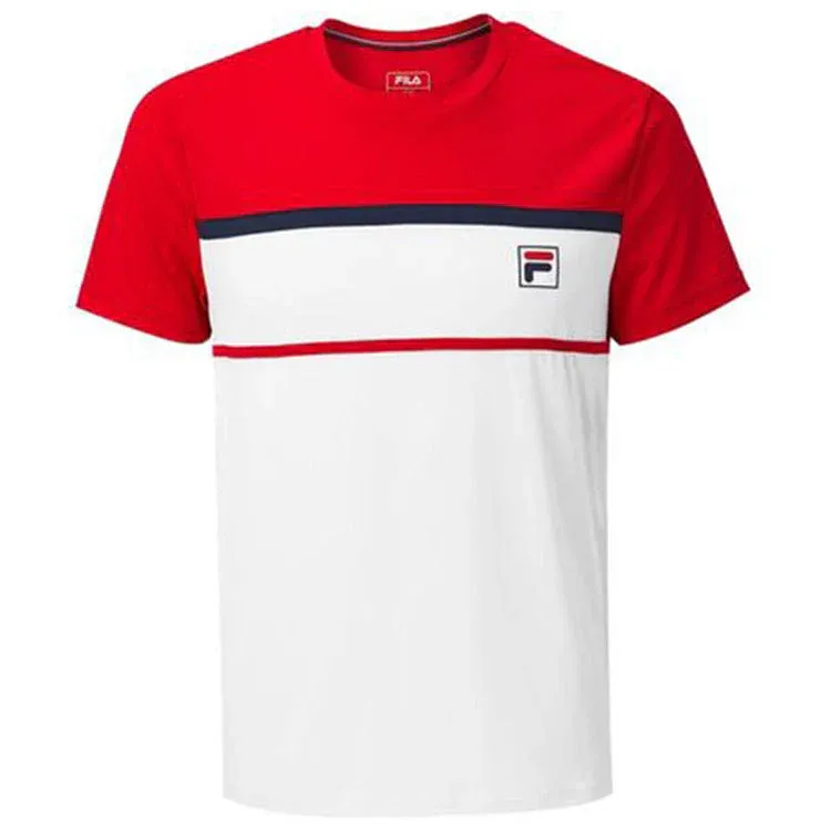 Fila T-Shirt Steve Junior Wit Rood