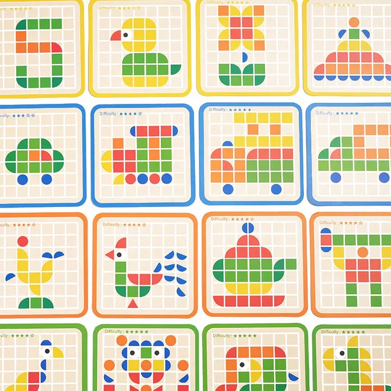 Woody™ - Leren en spelen - Houten puzzel met patronen - Afbeelding 5